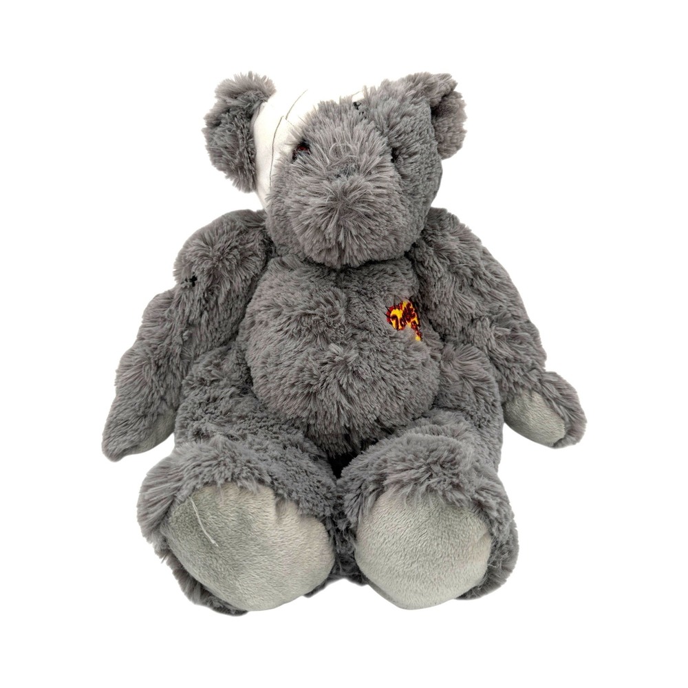 Teddy Mountain Zombie Love Plush Bear Gray Gothic Stuffed‎ Animal 16"